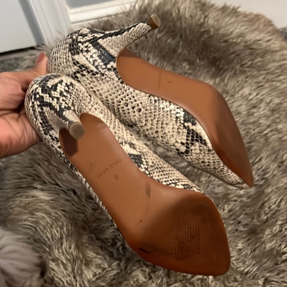 Cole Haan Snake Skin Heels - Size 8B - Picture 5 of 6